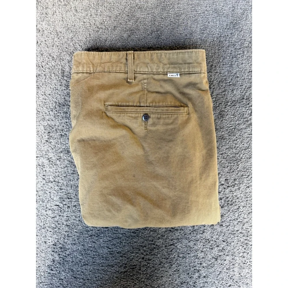Levi‎ Strauss & Co Mens Two Horse Brand Chino Pants Khaki Tan Straight Leg 40x30